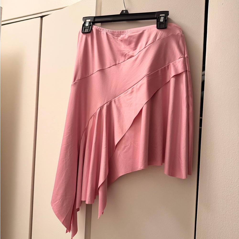 Mango Pink Asymmetrical Ruffle Skirt - Picture 4 of 5
